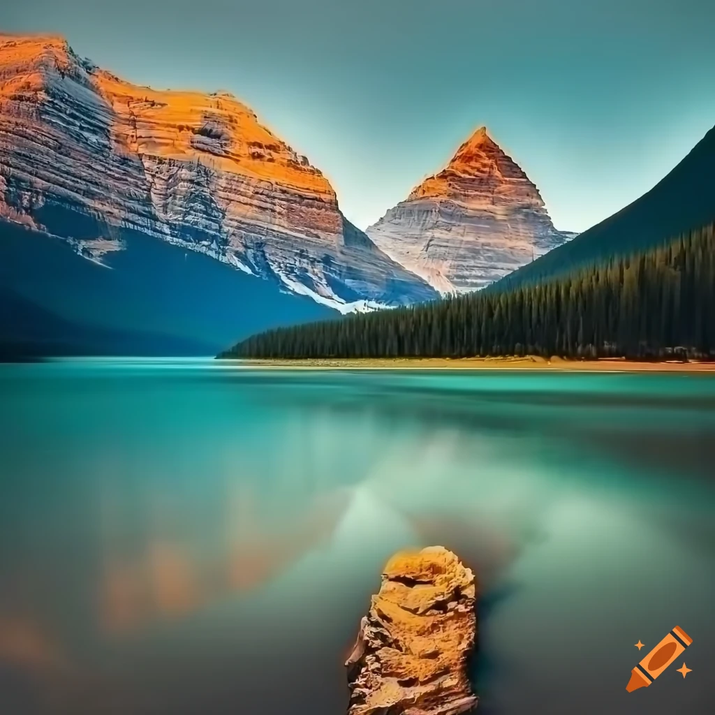 Mount Robson And Fraser River In British Columbia Canada On Craiyon