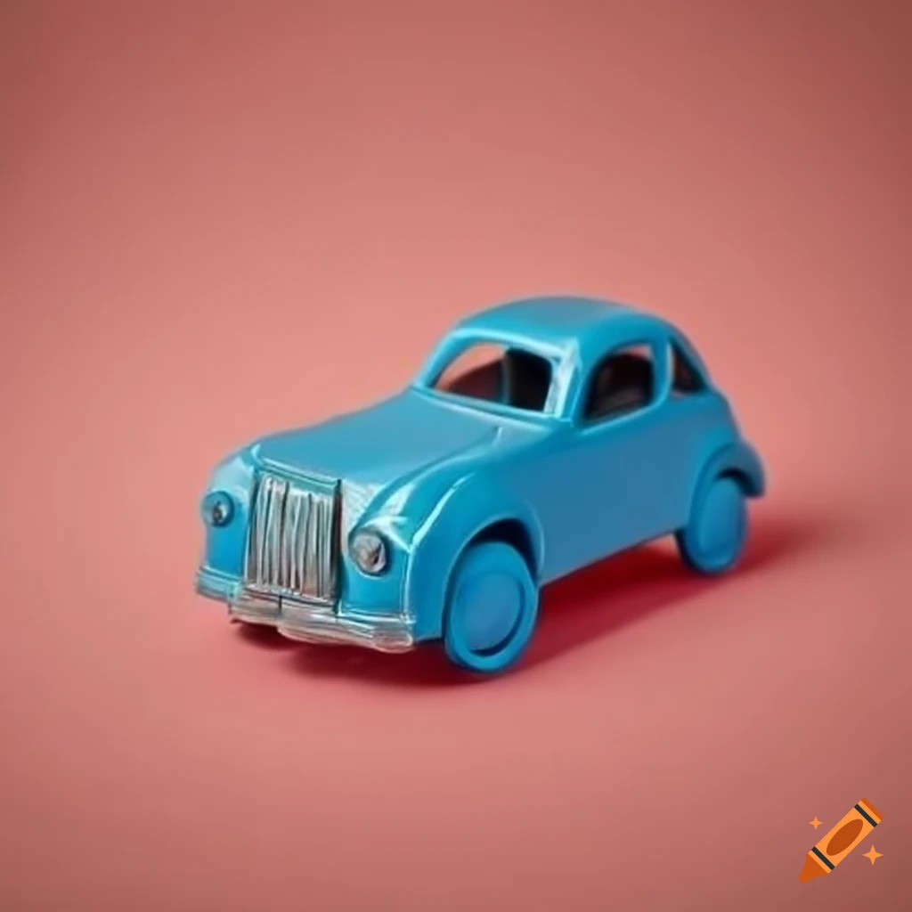 Colorful toy cars made of metal and plastic on Craiyon