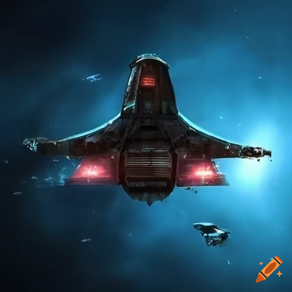 Mass effect star fighter spacecraft on Craiyon