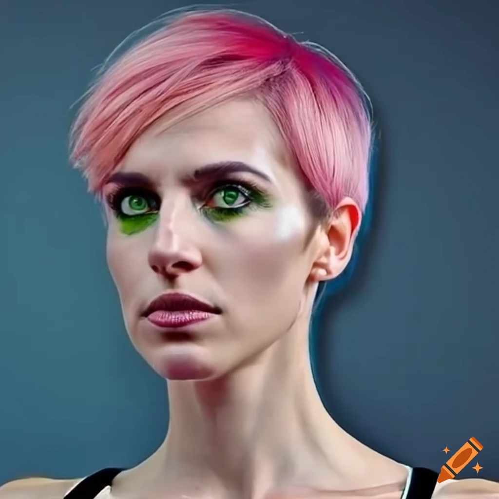 Cosplay Of An Android Woman With Pink Hair On Craiyon cosplay-of-an-android-woman-with-pink-hair-on-craiyon