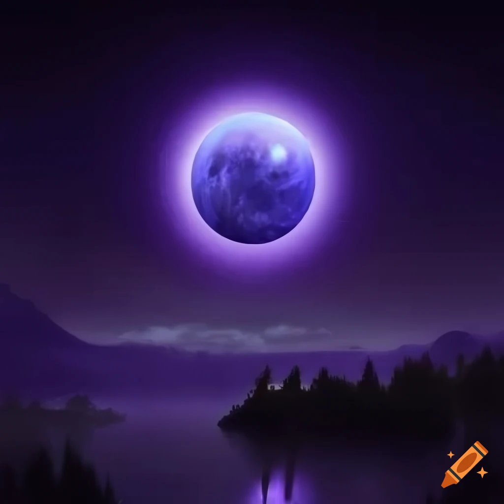 Midnight eclipse on Craiyon