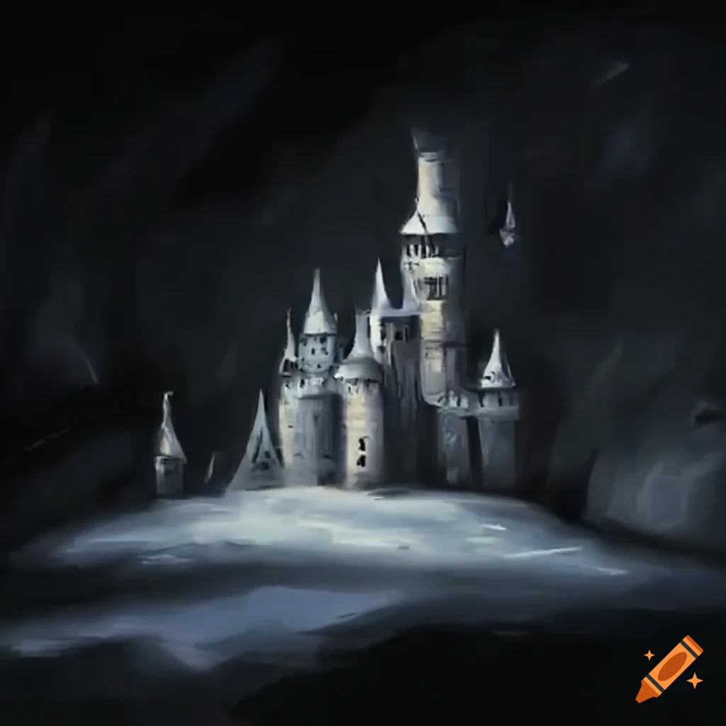 backdrop of winter castles in a platformer game