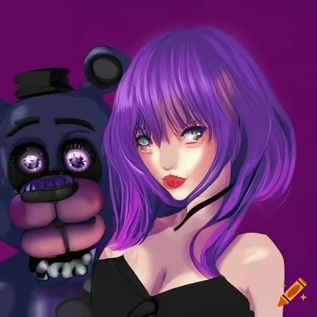 Five nights at freddy's in anime style on Craiyon