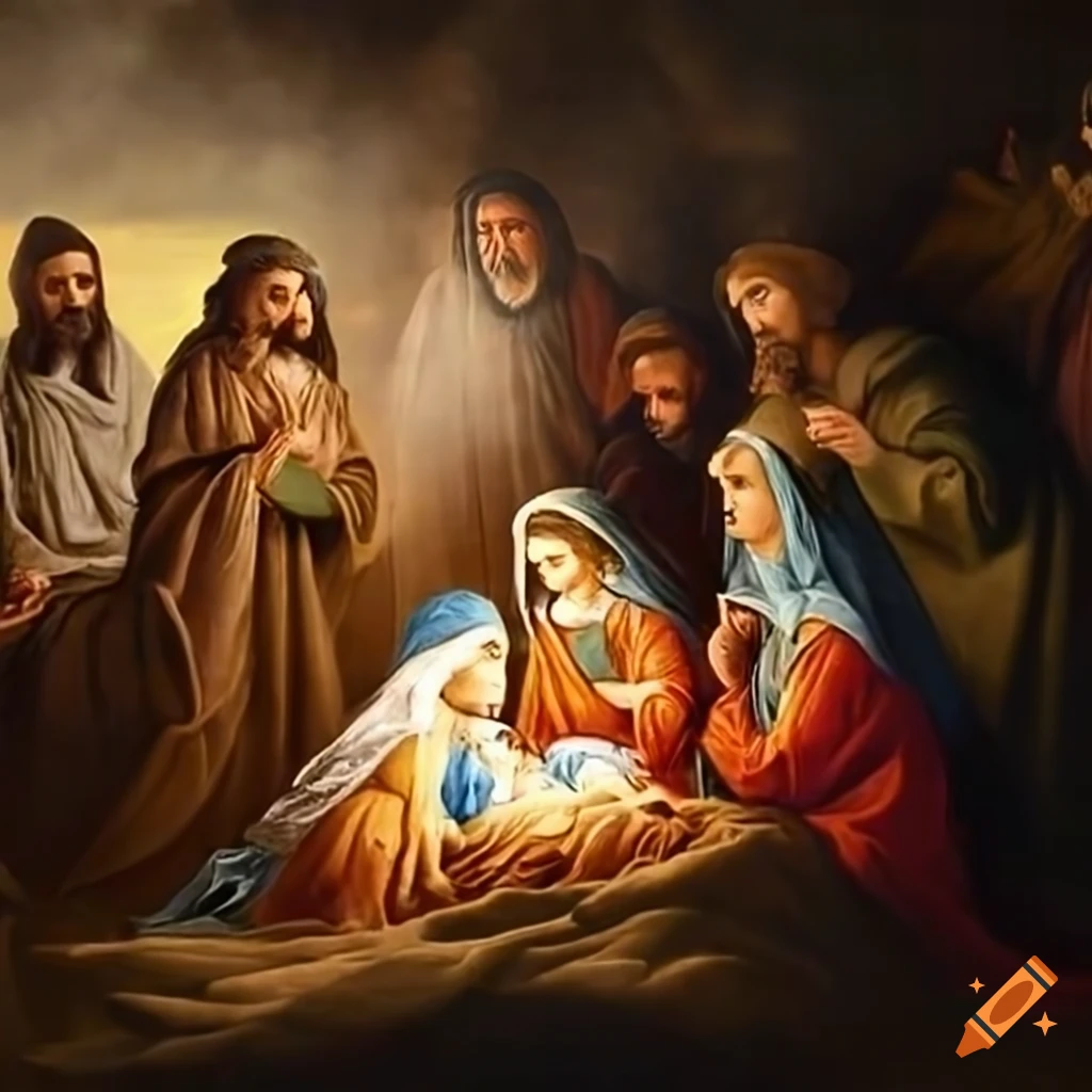 Depiction Of The Birth Of Jesus On Craiyon