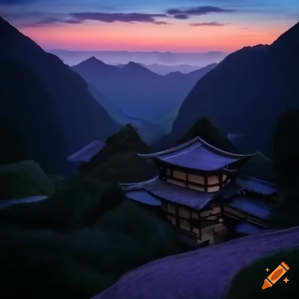 scenic view of Japanese landscape
