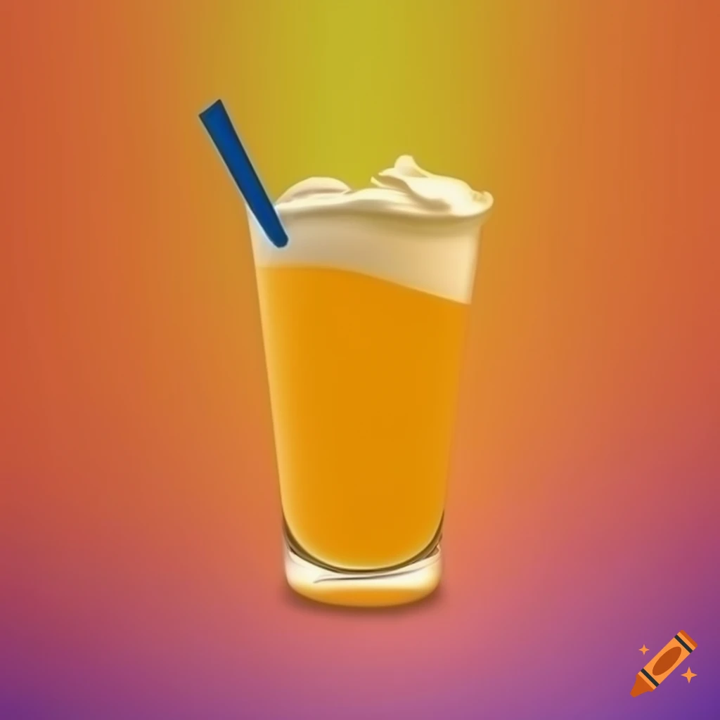 Cocktail glass with vinyl slice on Craiyon