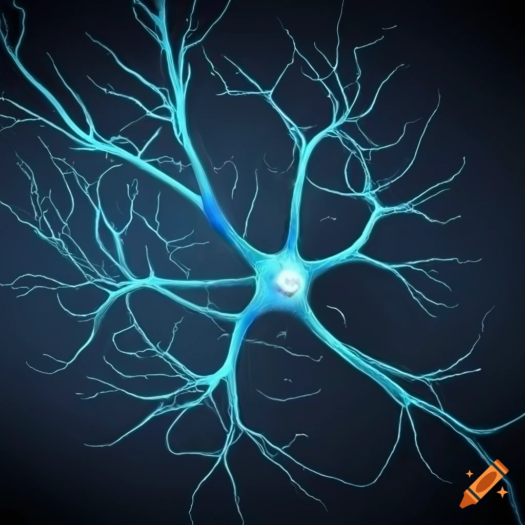 abstract representation of a single neuron