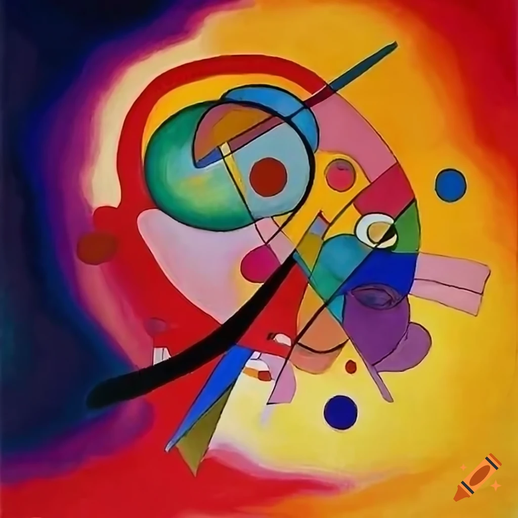 Kandinskystyle artwork on Craiyon