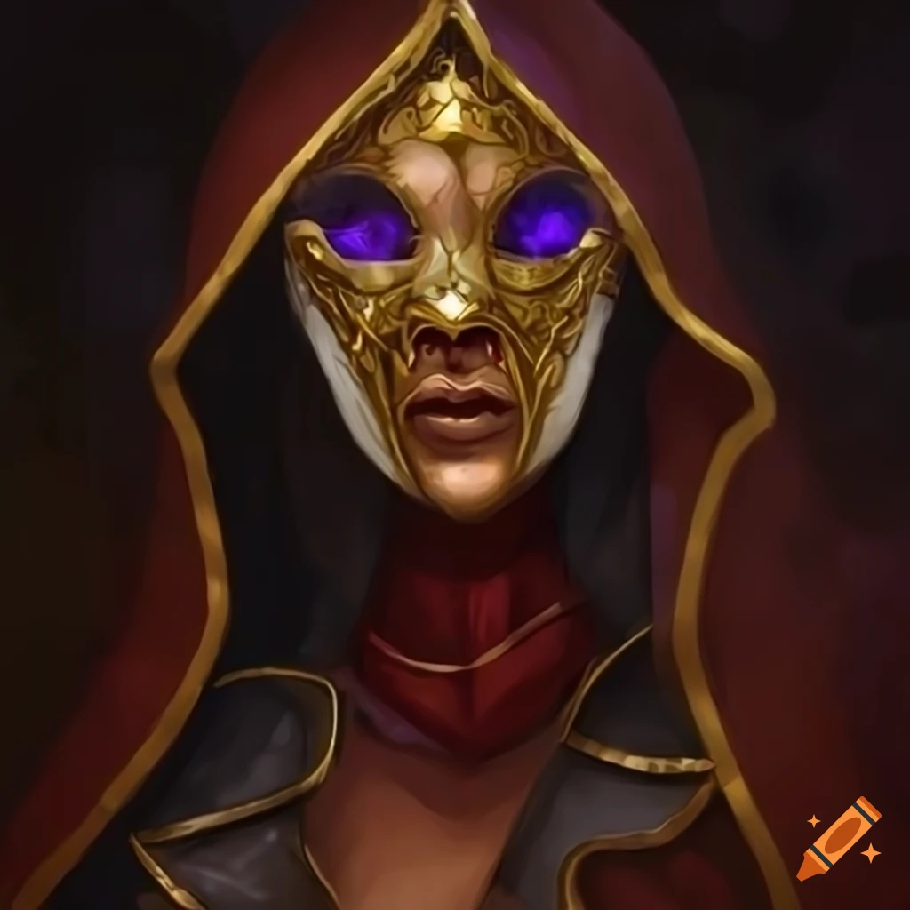 art of a masked queen