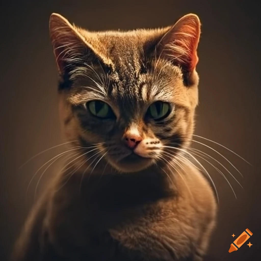 close-up of a cat
