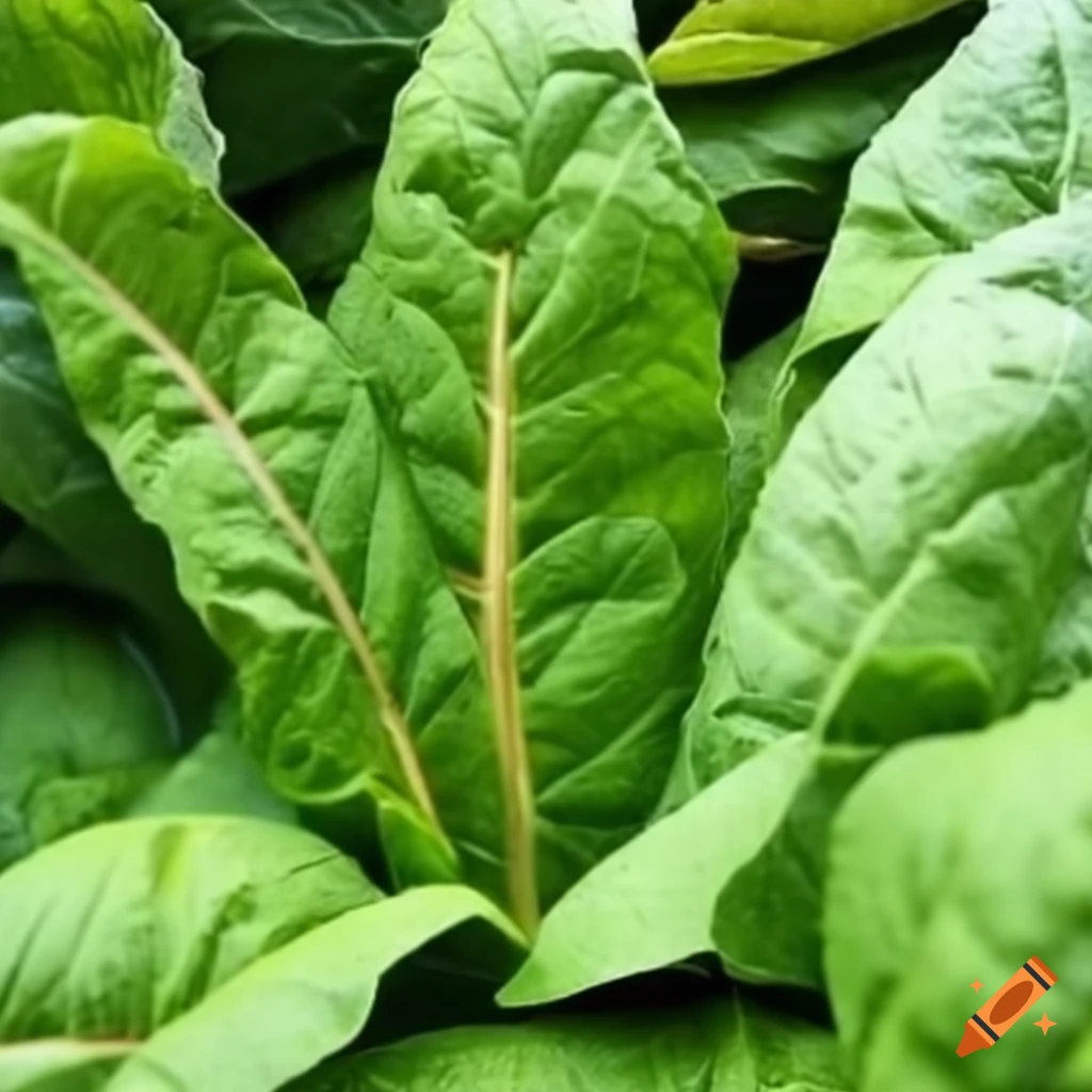 Tobacco leaves being cured