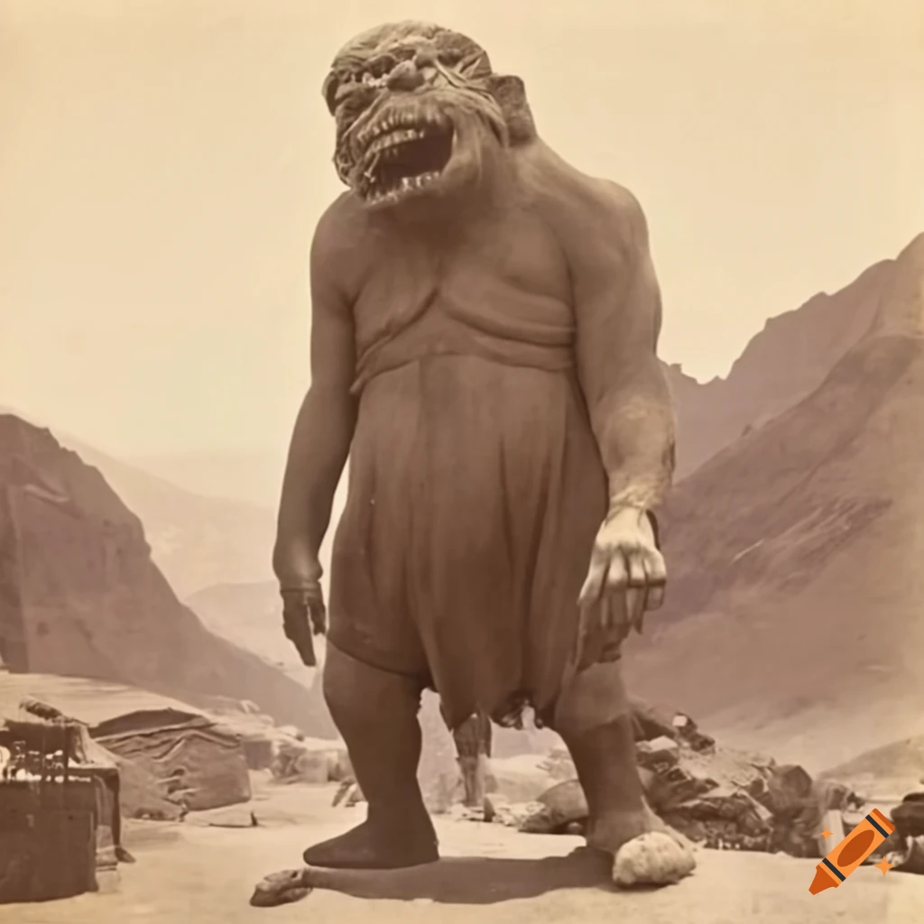 photograph of the Giant troll of kandahar in Afghanistan