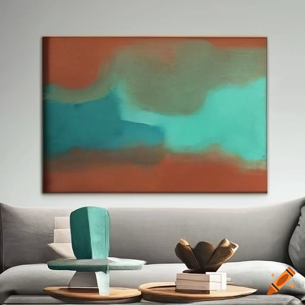 Abstract landscape painting in warm colors by paul klee on Craiyon