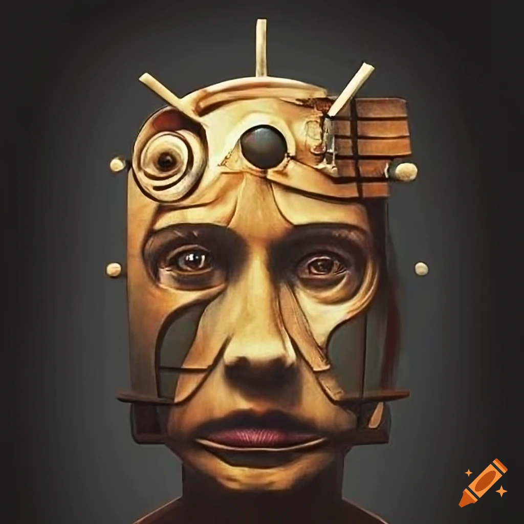 Modern artwork inspired by cubism and primitive art style on Craiyon