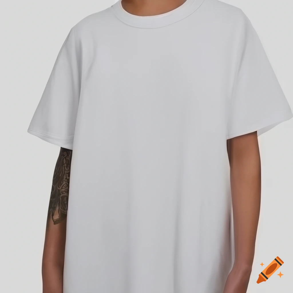 White oversized t-shirt on Craiyon
