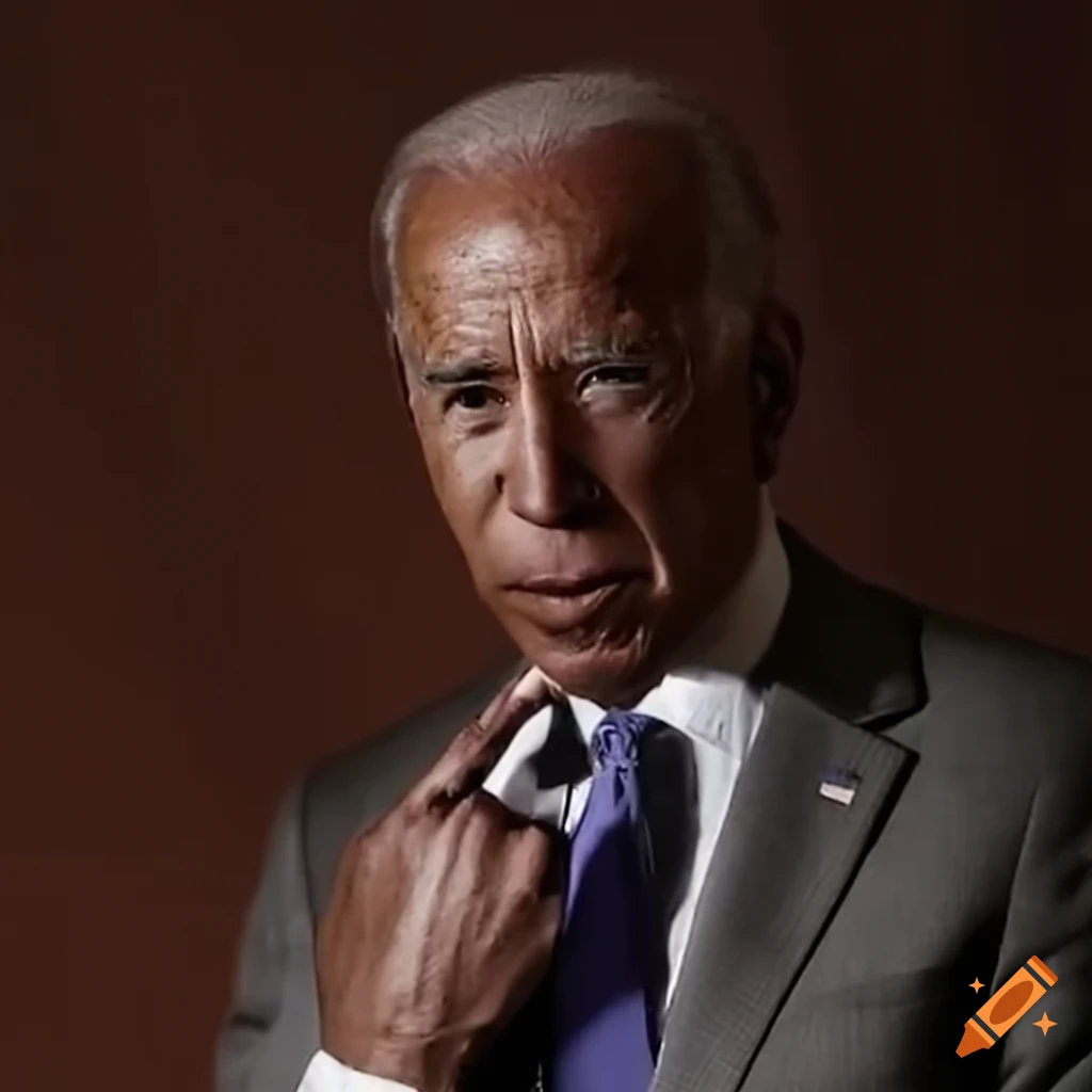 satirical depiction of Joe Biden as an African American