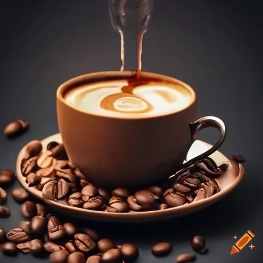 Delicious coffee and food on Craiyon