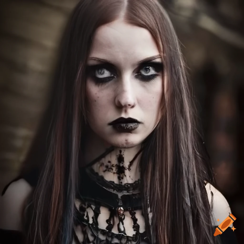 Portrait Of A Young Gothic Woman From The Medieval Times 4180