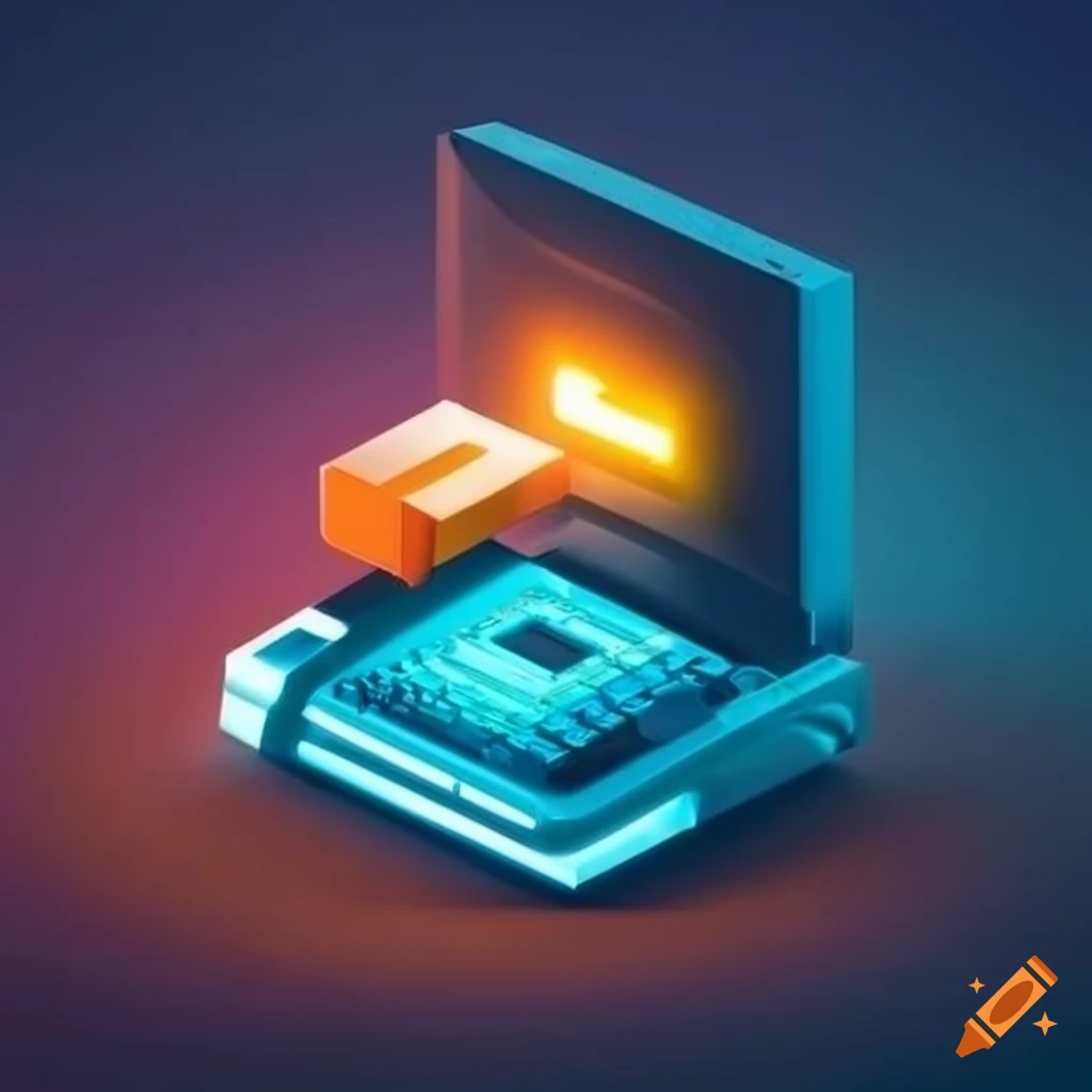 Computer Company Logo Design On Craiyon