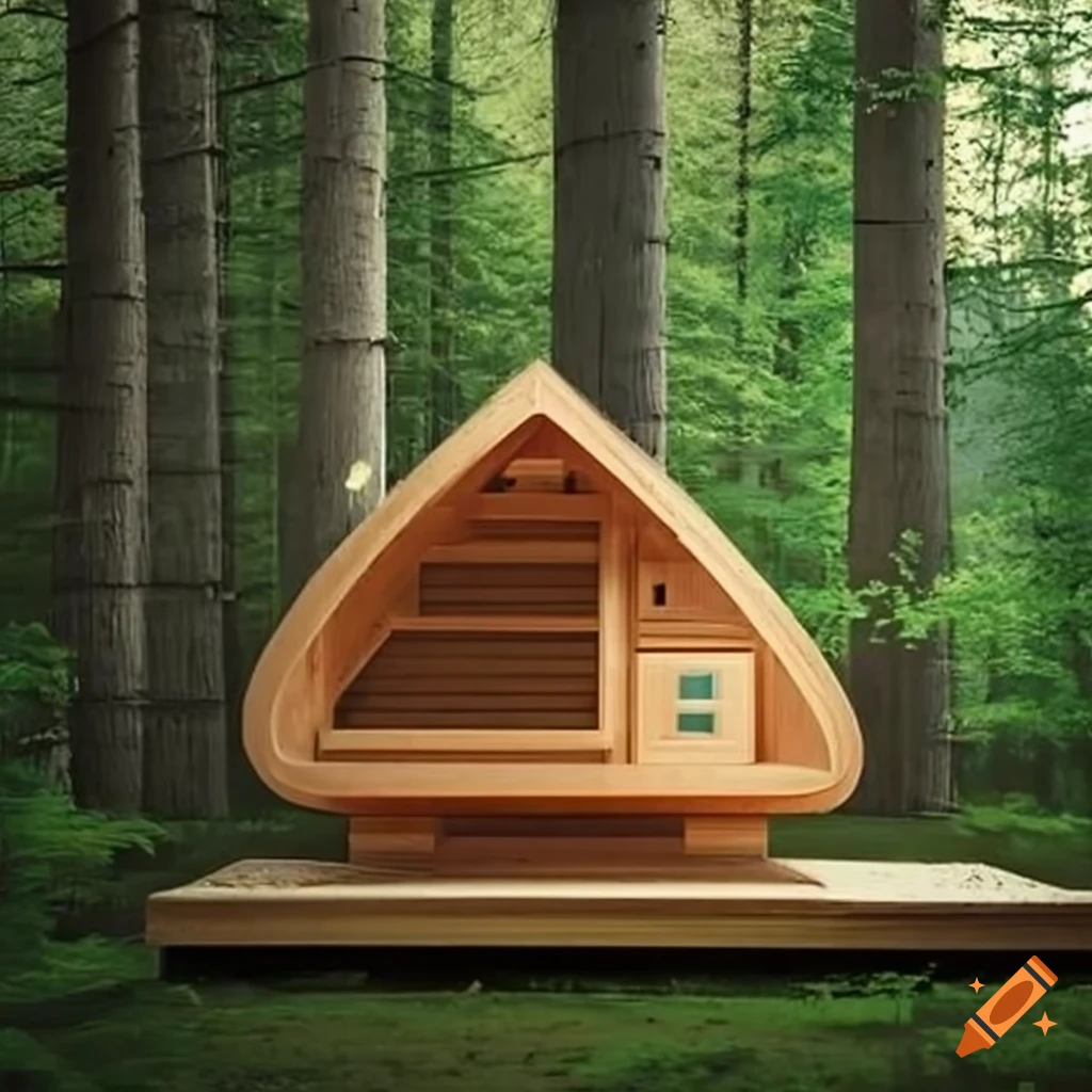 serene outdoor sauna in the forest