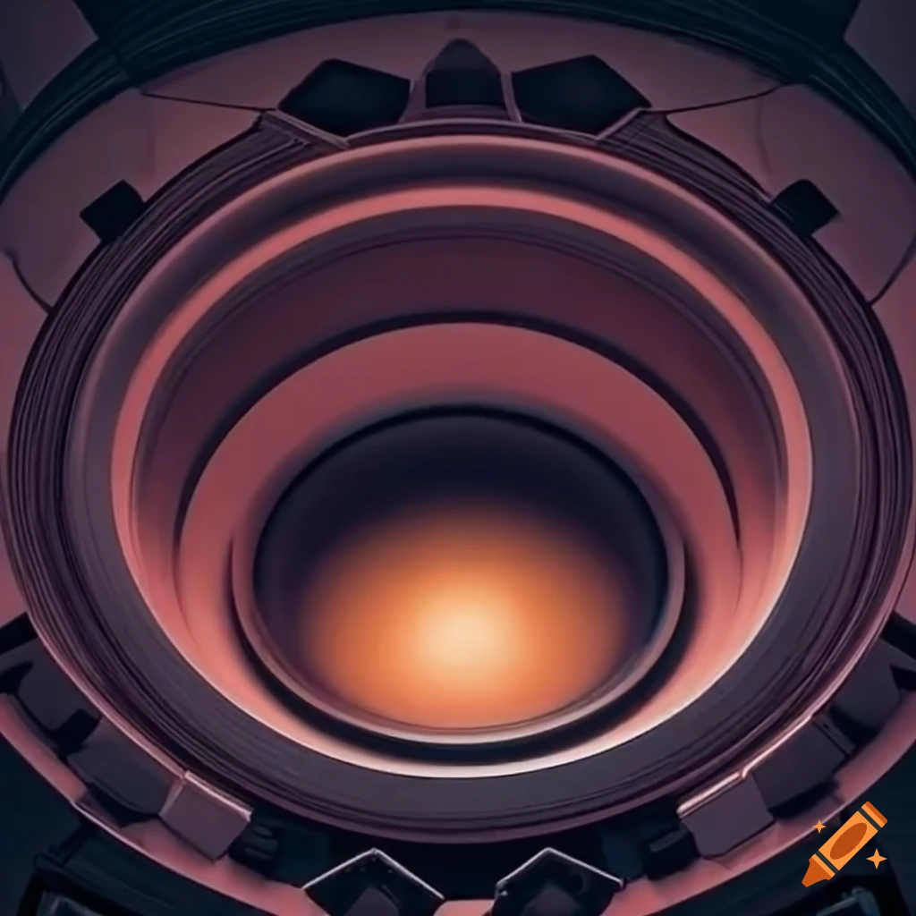 orchestra performing inside a giant speaker