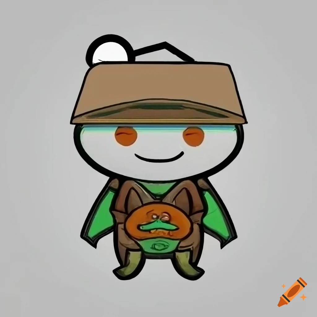 illustration of Reddit logo in ranger style