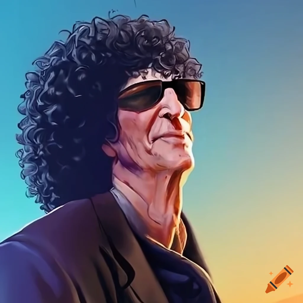 Howard stern and beth portraying a horse on Craiyon