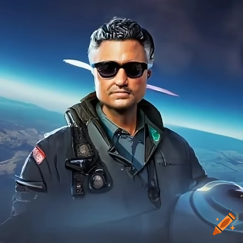 Jaime camil in a cirrus vision jet g2 on Craiyon