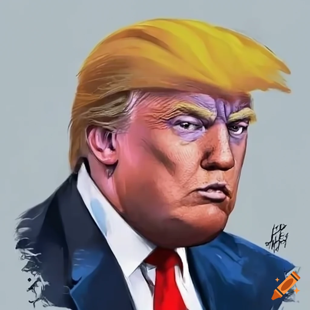 satirical image of Donald Trump as the Marvel comic villain The Leader