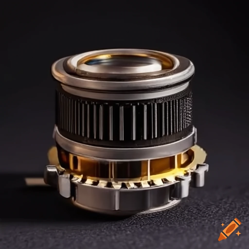 close-up of a intricate mechanical device