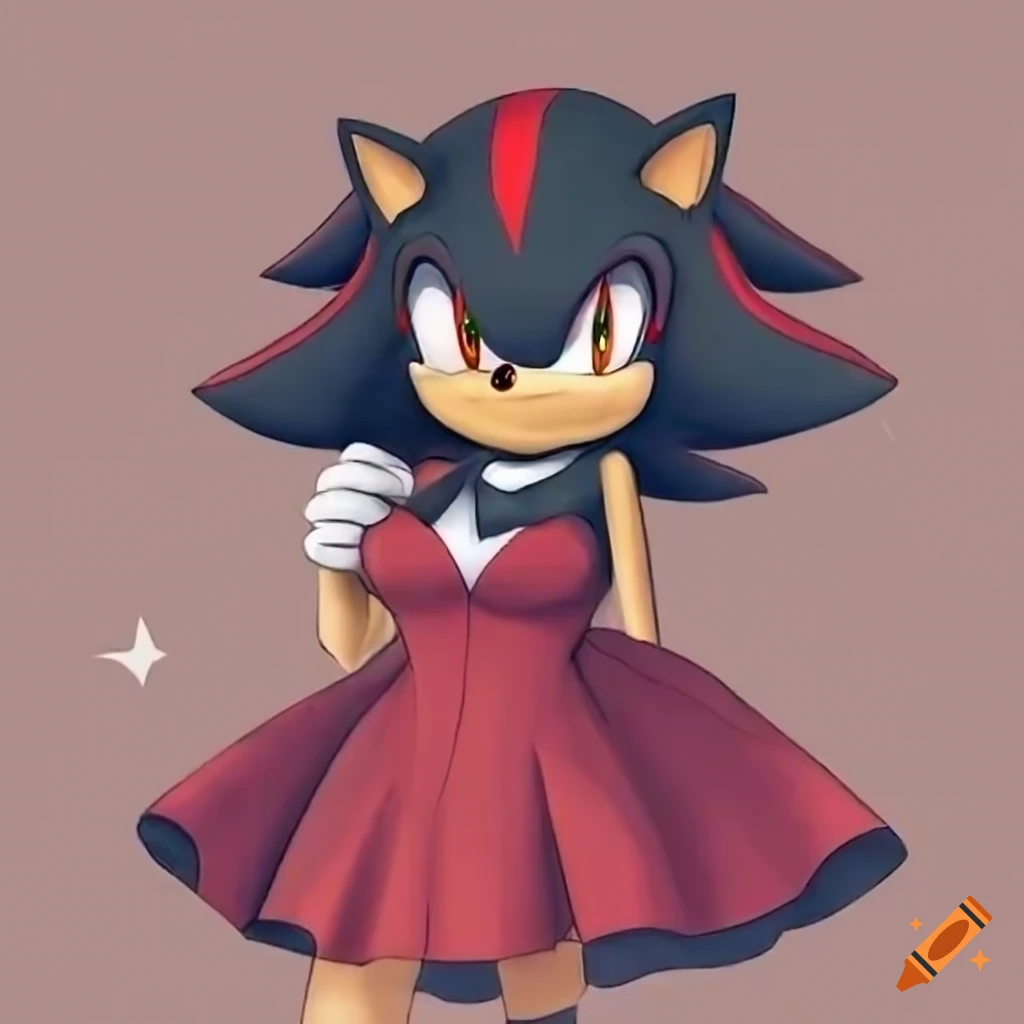 cosplay of female Shadow the Hedgehog