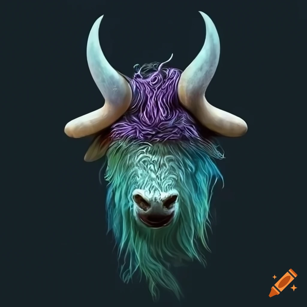 image of a mythical yak with antenna horns
