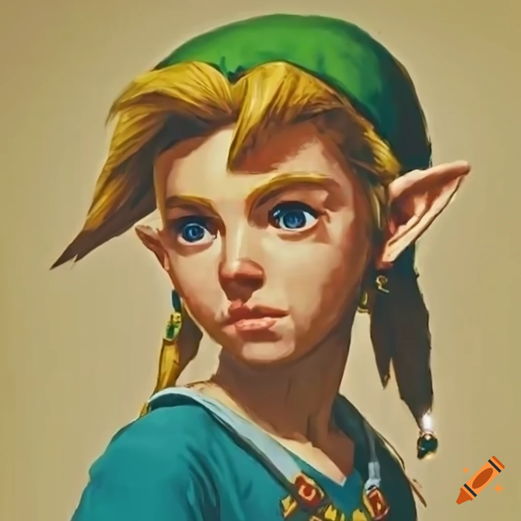 Artistic gameplay of a zelda game