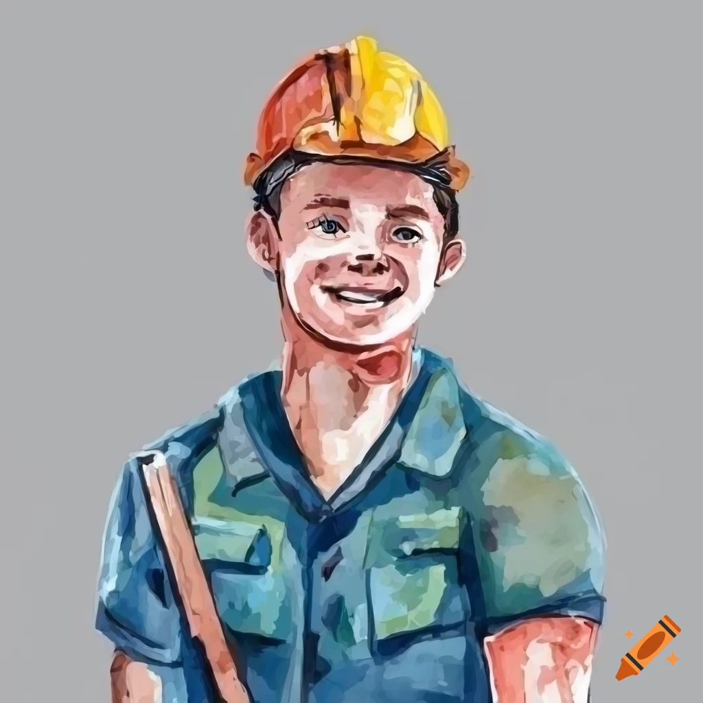 illustration-of-a-smiling-lineman-with-hard-hat-on-craiyon