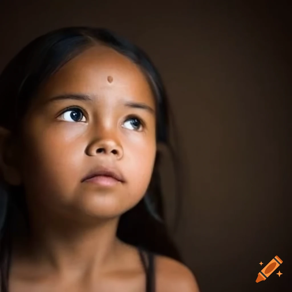 portrait of an indigenous girl