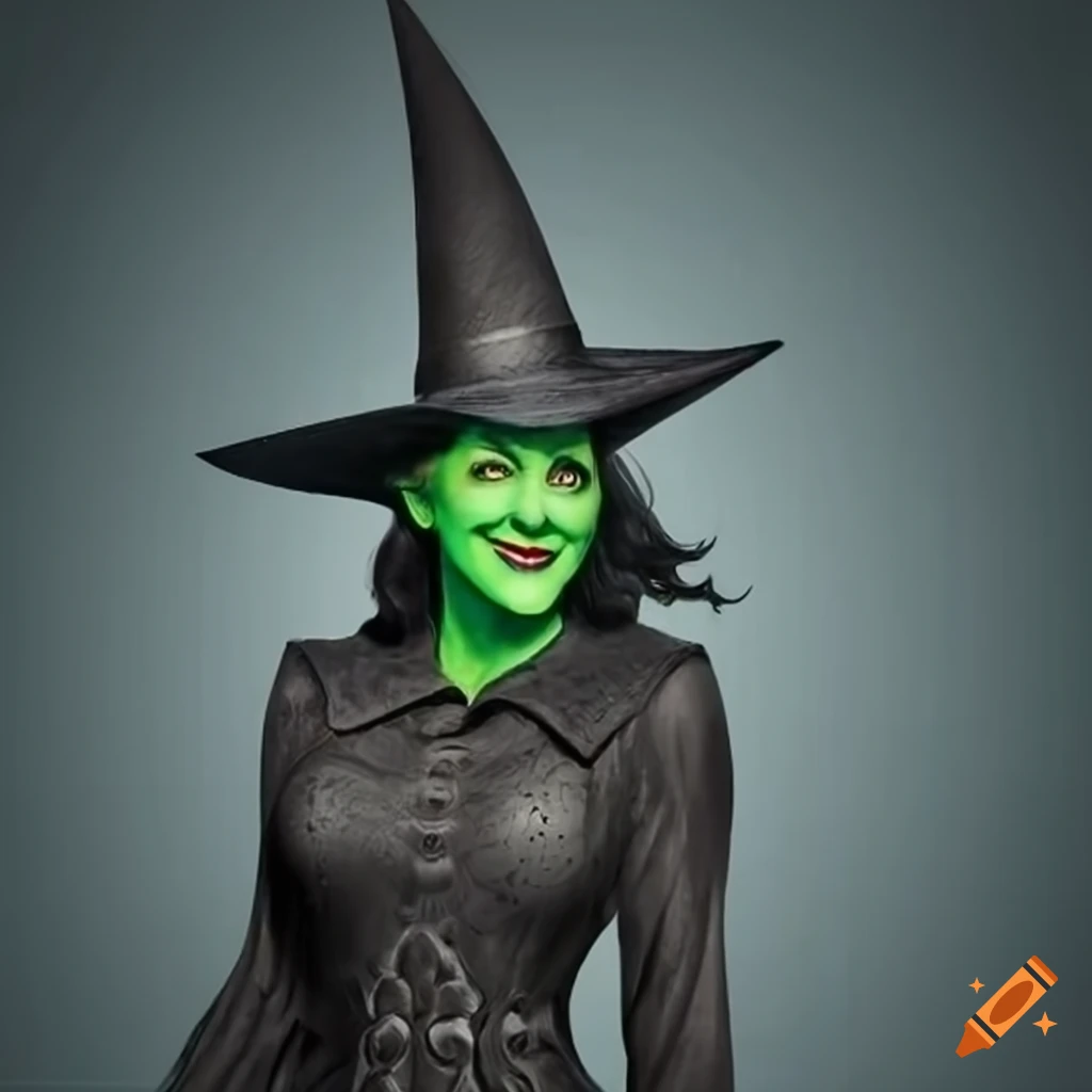 Smiling wicked witch