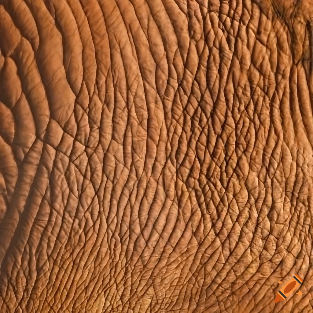 Closeup texture of elephant skin on Craiyon