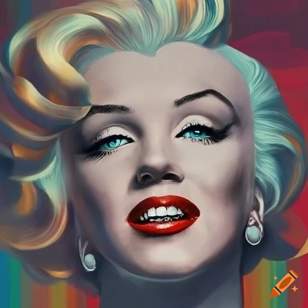 Artwork Of Marilyn Monroe And Elvis Presley Merged Into One On Craiyon
