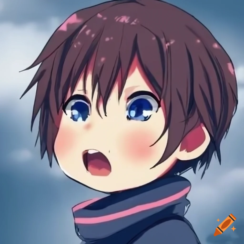 cute anime expression of a child