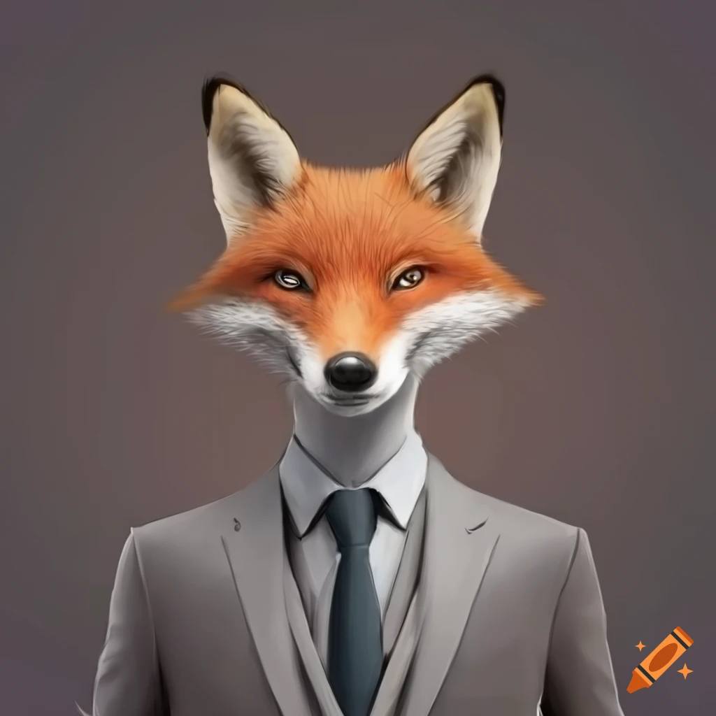 smartly dressed fox