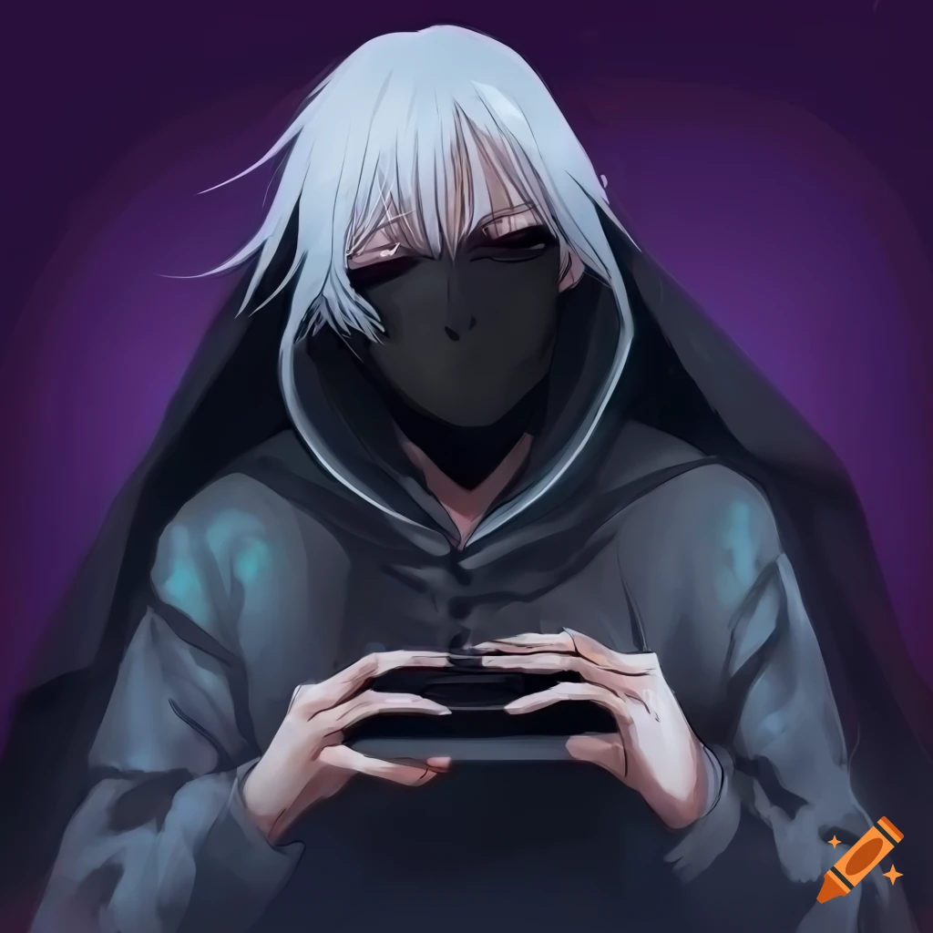 Download A mysterious dark anime boy with style. Wallpaper