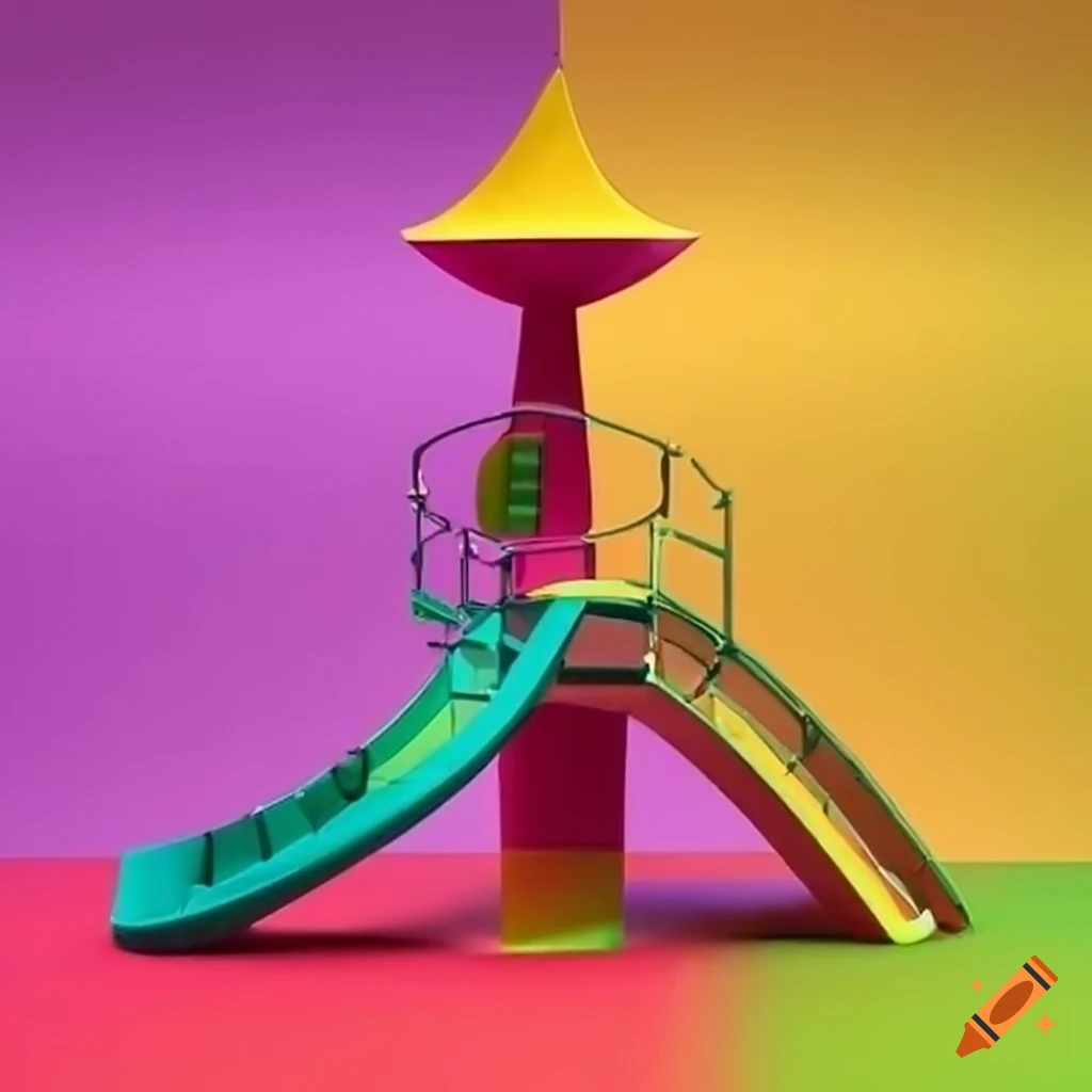 colorful and surreal playground
