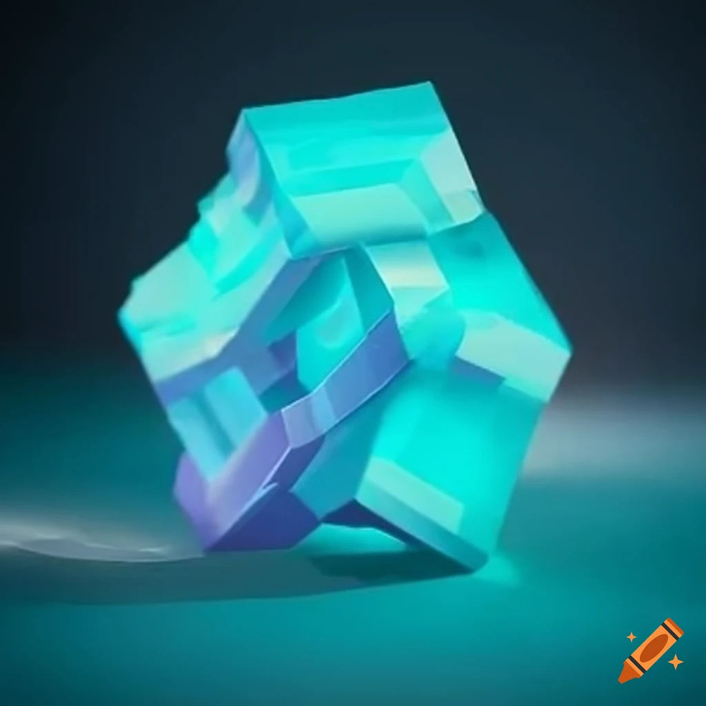 Abstract art of a colorful cube on Craiyon