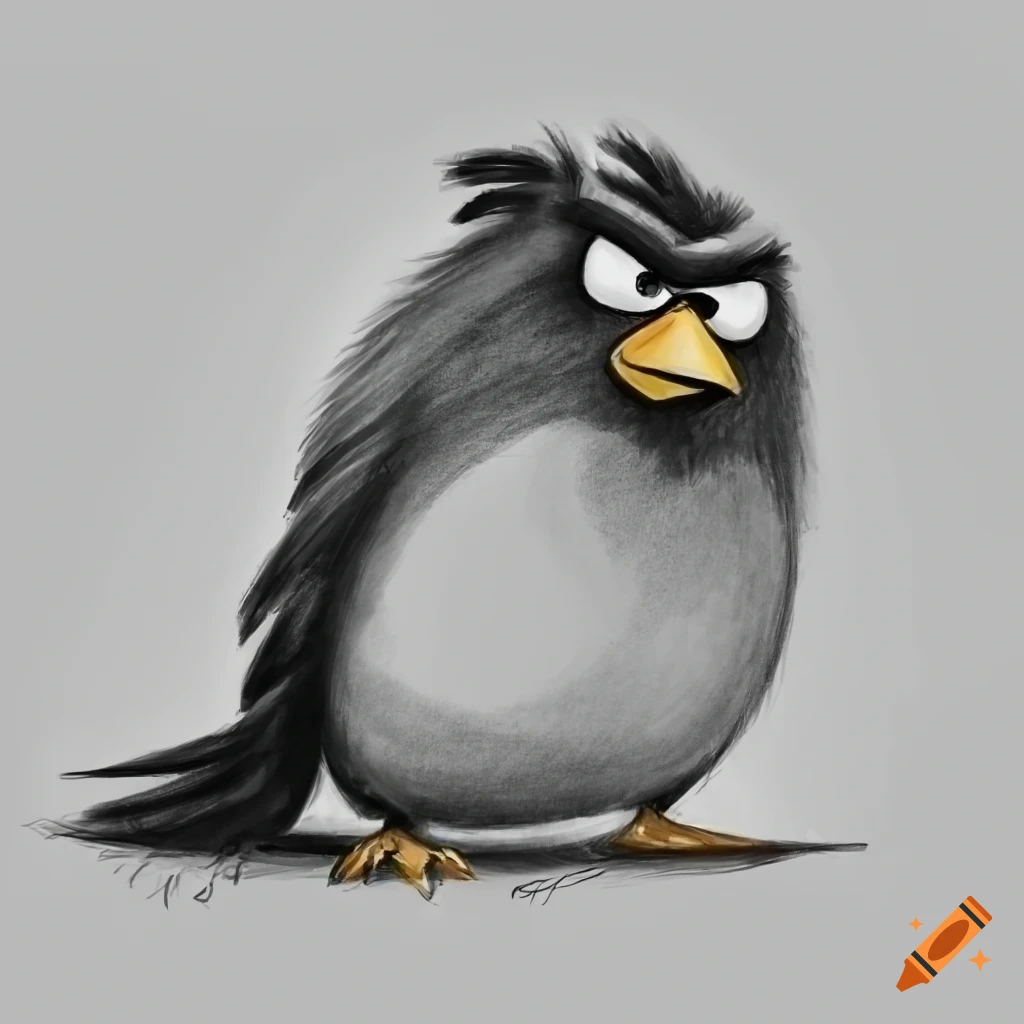 How to Draw Angry Bird | Birds for kids, Elementary drawing, Drawings-saigonsouth.com.vn