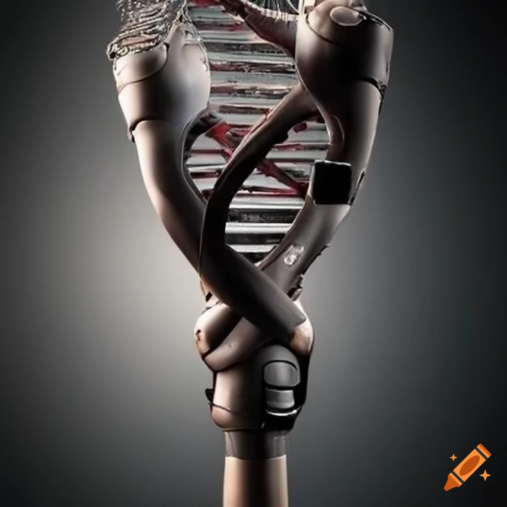 DNA design on a prosthetic leg