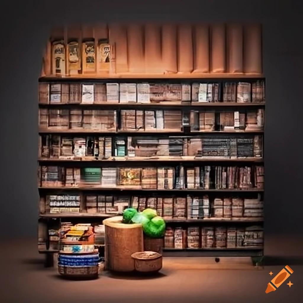 grocery store and library hybrid concept