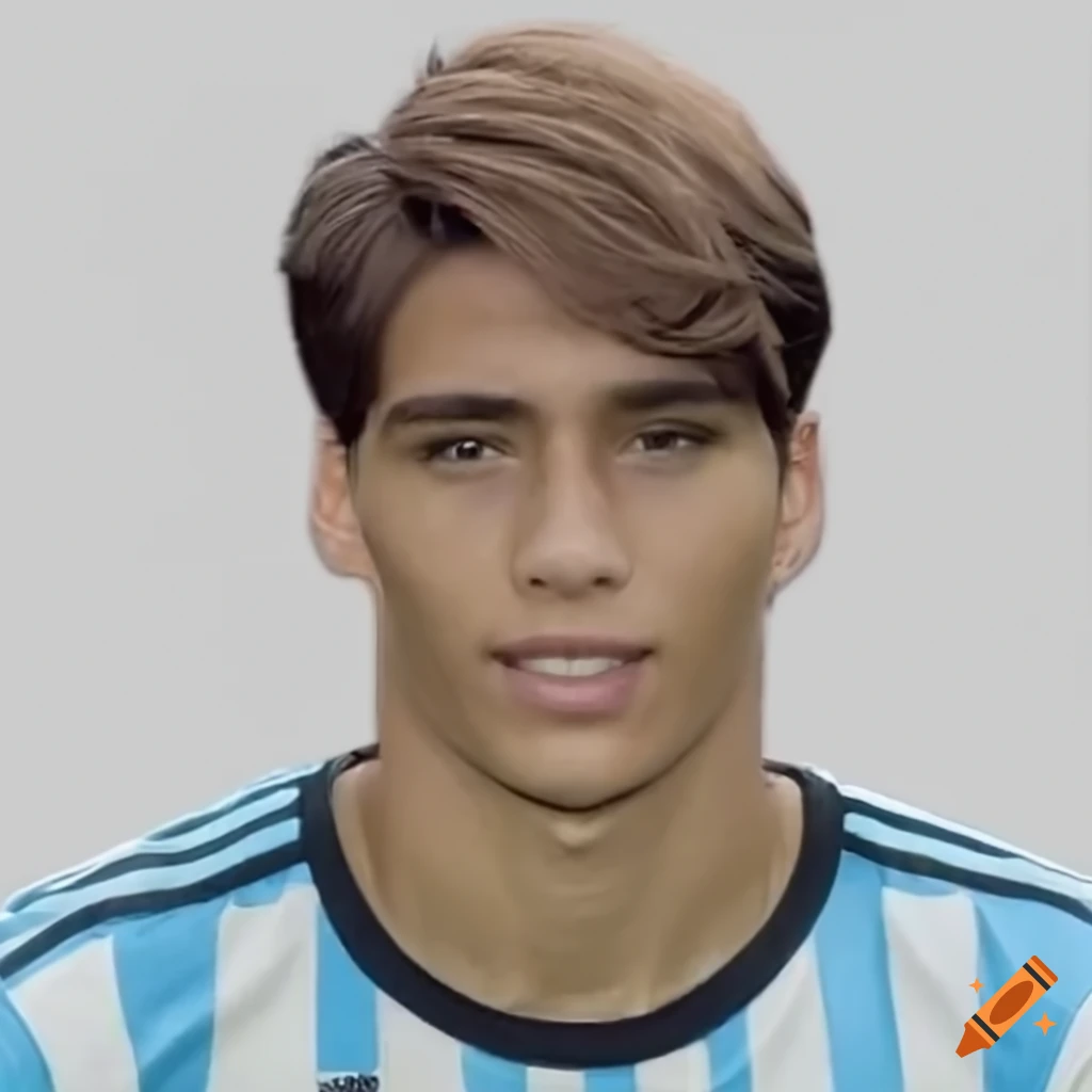 High quality png image of an argentine soccer player