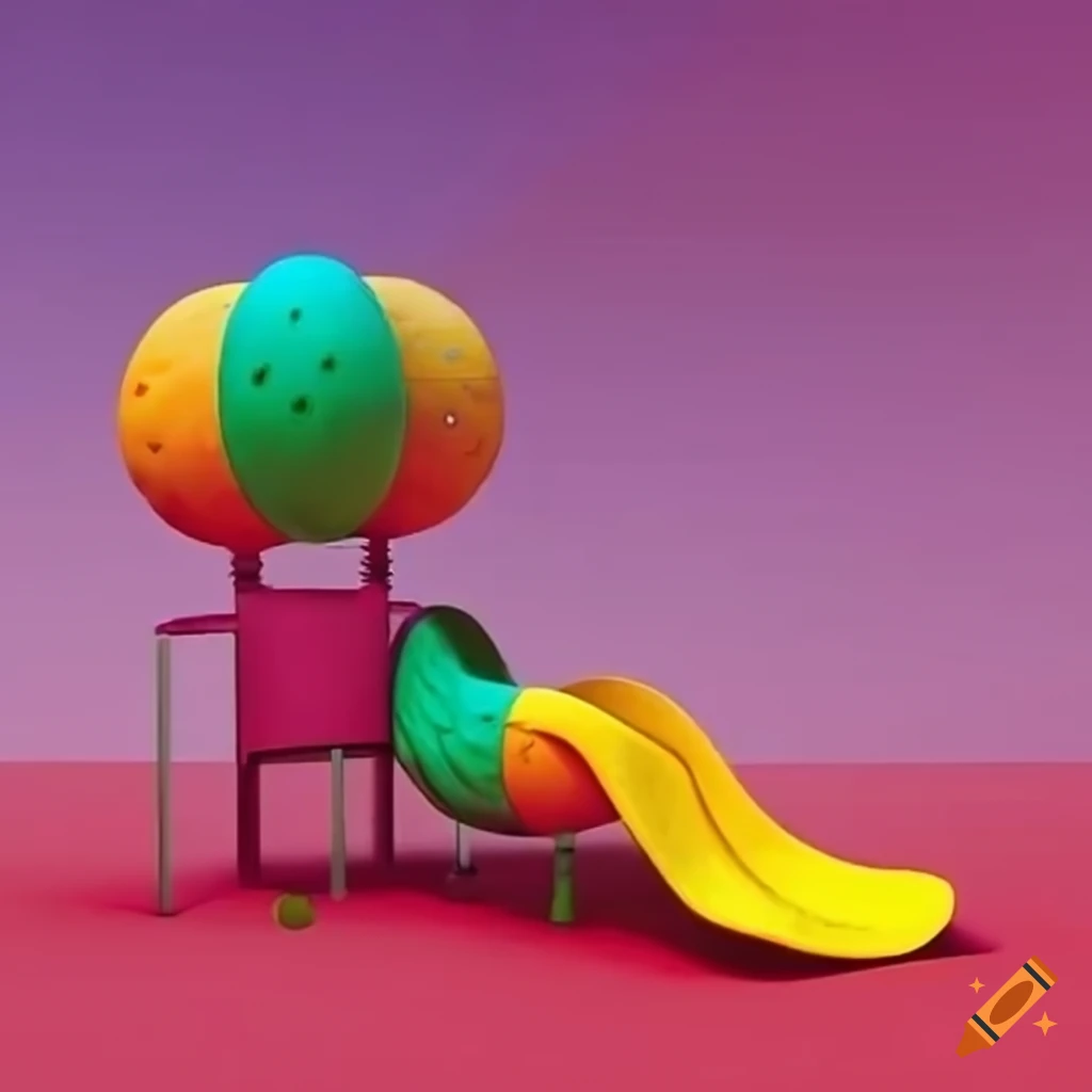 colorful and surreal playground