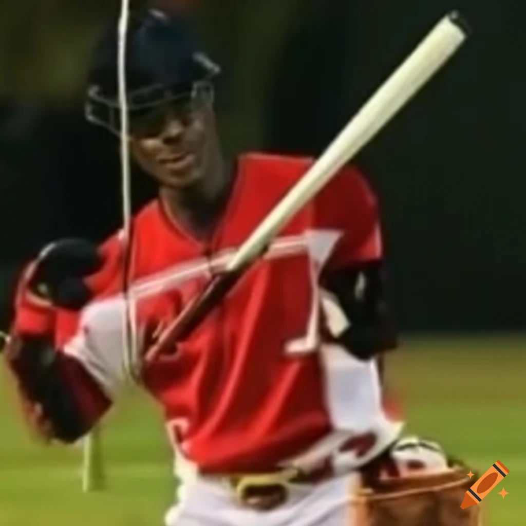 baseball with glasses on Craiyon