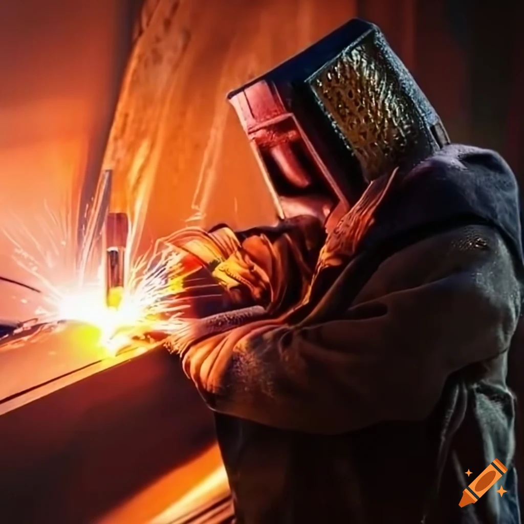 Image of a welder at work